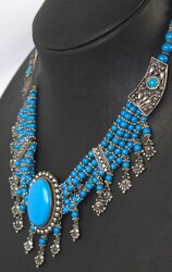 Necklace, 925 silver with door cushion. Length approx. 43 cm