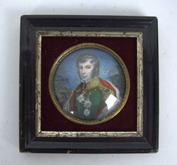 Miniaturporträt "Graf Weyperg" in Uniform mit Orden, gerahmt. Maße: ...