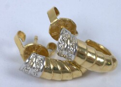 Earrings, 333 yellow gold