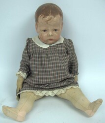 Käthe Kruse Puppe Nr. 1. Original Zustand mit Kleid. Höhe ca. 44 ...
