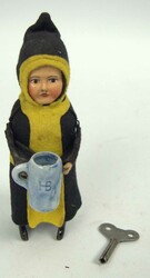 Schuco Tanzfigur Münchner Kindl, 1930r Jahre, Metallkörper mit ...