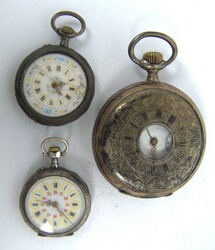 Lot für den Uhrmacher, bestehend aus 3 silbernen Taschenuhren.  ...