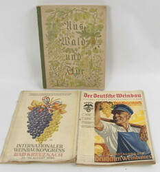 3 Bücher bestehend aus Sammelbilderalbum "Aus Wald und Flur", ...