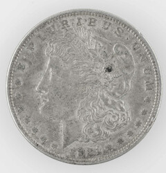 Ein Morgan-Silber Dollar, USA 1921. Zustand: ss+.  Automatically ...