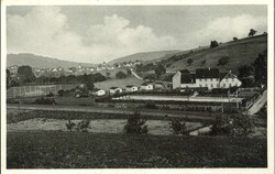 Fotokarte "Rockenhausen / Pfalz Schwimmbad und Sportplatz" gelaufen ...
