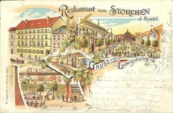 Deutsche Reichspost Postkarte / Gasthauskarte "Restaurant zum ...