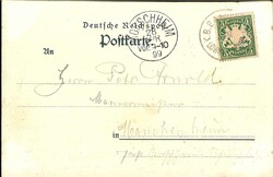 Deutsche Reichspost Postkarte / Gasthauskarte "Restaurant zum ...