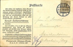 Postkarte "Ceresit-Wasser-Pavillon der Wunner´schen Bitumen Werke, ...