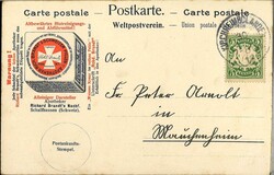 Postkarte Weltpostverein "Kanton Glarus" gelaufen.Automatically ...