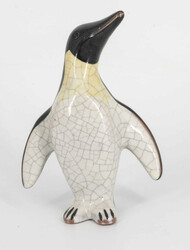 Walter Bosse ceramic penguin figurine, Karlsruhe Majolica. Good ...