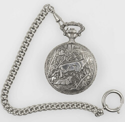 Neuwertige mechanische Taschenuhr Domina, Funktion geprüft ...