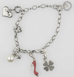 Thomas Sabo Charm Club Armband, teilweise mit 925er Silber gepunzt ...