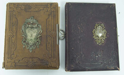 Historische Kabinettfotos im Album, dabei auch 1 leeres Album. Beide ...