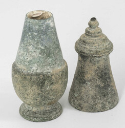 Khmer / Kambodscha, Kalkbehälter, Bronze, Höhe: ca. 11 cm. Mit ...