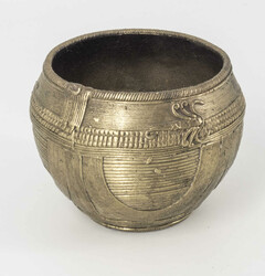 Indie, Dhokra, Reisschale, Messing, Höhe: ca. 7,,5 cm, Öffnung: ca. ...