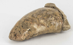 Stone Age, hand axe. Length: approx. 10 cm.