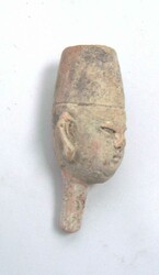 Antike chinesische Terrakotta Grabfigur aus der Ming-Zeit (1368-1644) ...