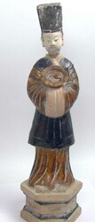 Antike chinesische Terrakotta Grabfigur wohl aus der Ming-Zeit ...