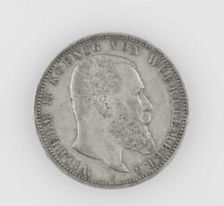 Deutsches Kaiserreich Württemberg 1895 F, 5 Mark - Silbermünze ...