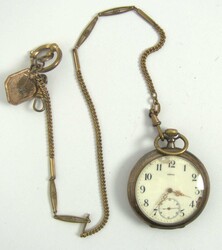 OMEGA Taschenuhr 800er Silber, Funktion geprüft, Emaille Zifferblatt ...