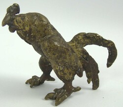 Erich Koch (1924-2014) Bronzeskulptur "Hahn" goldene Patina. Höhe ca ...