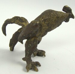 Erich Koch (1924-2014) Bronzeskulptur "Hahn" goldene Patina. Höhe ca ...