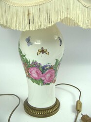 Large Nymphenburg porcelain vase, designed as a lamp base. The vase ...