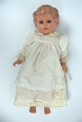 Antike Schildkröt Puppe, im Nacken gemarkt Schildkröt Symbol. ...