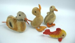 Lot Stofftiere, bestehend aus 3 Enten, sowie 1 Fisch, alle keine ...