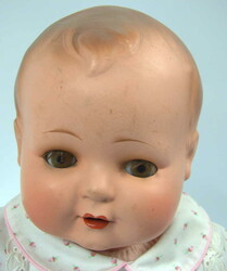 Schildkröt Puppe, am Kopf gemarkt mit Schildkröt in Raute 48, ...