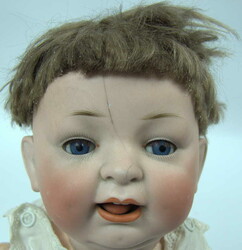 Antique doll, marked on the head, jointed doll, for restoration. ...