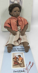 Annette Himstedt Puppe Pemba,Teil der frühen 1990er Kollektionen, im ...