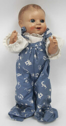 Antike Celluloid- Puppe mit Schlafaugen und offenen Mund mit zwei ...