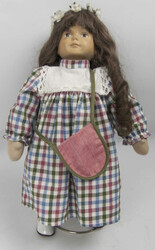 Künstler- Puppe, Kopf geschnitzt aus Ahorn Holz mit Echthaar ...