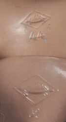 Schildkröt-Puppe mit Schlafaugen.Am Kopf gemarkt mit Schildkröt in ...