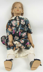 Sigikid-Puppe, am Kopf gemarkt mit Sigikid. Modelmummer 28218, 17/50. ...