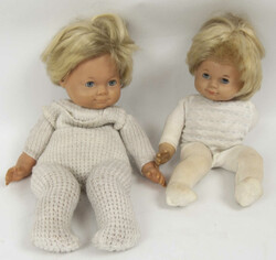 Zwei Schildkröt-Puppen aus den 80er Jahren. Jeweils am Kopf mit ...