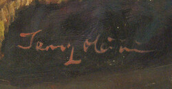 Ölgemälde auf Leinwand, "Geschwisterkinder" rechts unten ...