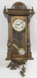 Antique regulator clock with anchor mechanism, 31 days. Wooden case ...