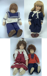 3 Stoffpuppen, verschiedene ModelleAutomatically generated ...