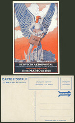 Postcard of "Compagnie Générale Aéropostale" commemorating the ...