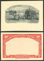 Yvert 235, 1942 2c. Transport of sugar cane, proofs of the frame and ...