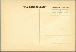 New Year greeting postcard of CONDOR-LATI for 1940/1, unused, ...