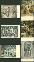 INDIANS, INDIGENOUS PEOPPLES: 12 Old postcards, very good views. Some ...