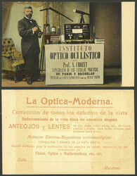 Optical Institute of Prof. A. Crozet, spectacular advertising card of ...