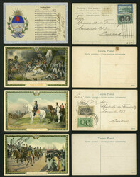 8 Old PATRIOTIC postcards, very fine quality, good opportunity. ...