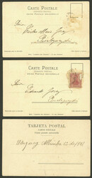 CONCEPCION DEL URUGUAY: 3 Old cards with very good views, one with ...