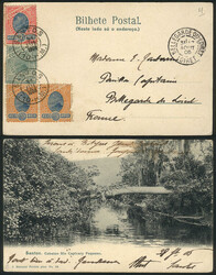Postcard (Santos: Cubatao Rio Capivary Pequeno) sent to France on ...