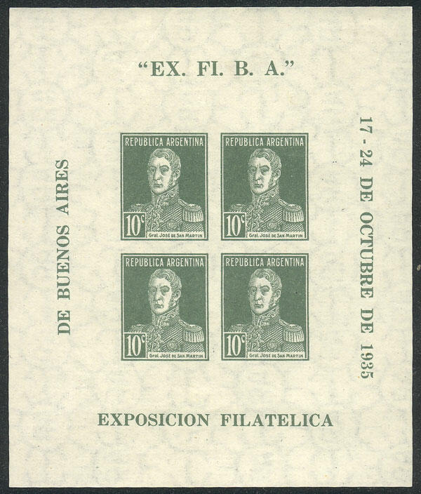 GJ.1, 1935 EX.FI.B.A. Exposition, mint, minor defect, superb appeal!