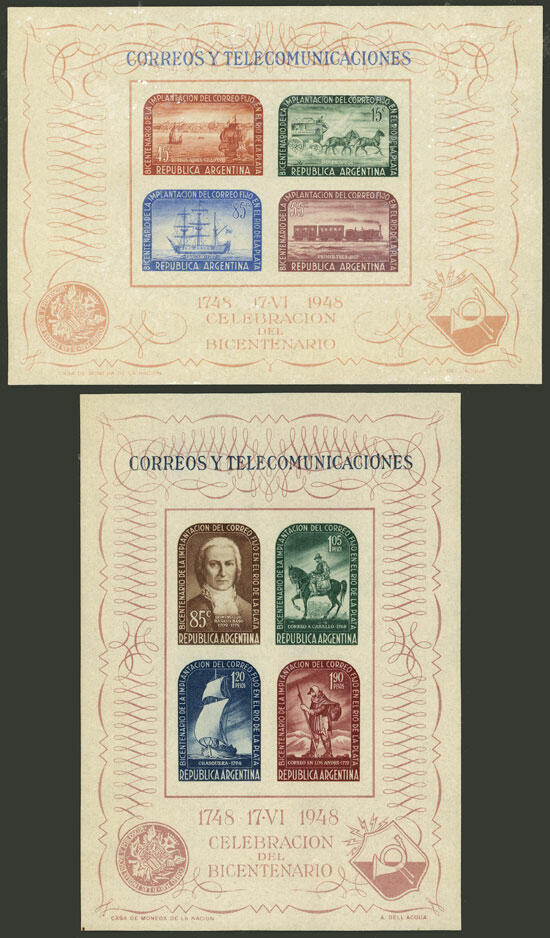 GJ.HB 11/12, cmpl. set of 2 s.sheets, excellent qualityAutomatisch ...